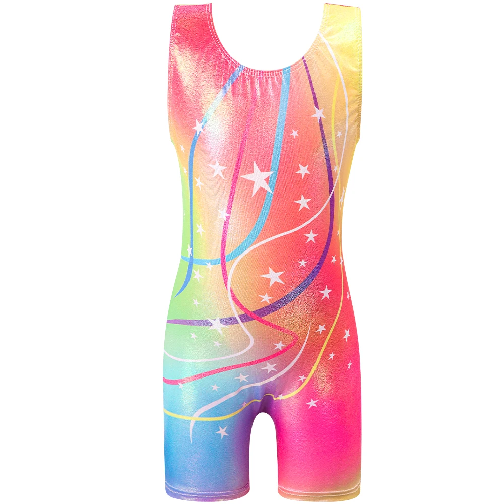 Kid Girls Gymnastics Leotards Sparkle Star Pattern Sleeveless Biketards Athletic Dance Wear One Piece Tumbling Outfits
Kid Girls Gymnastics Leotards Sparkle Star Pattern Sleeveless Biketards Athletic Dance Wear One Piece Tumbling Outfits
