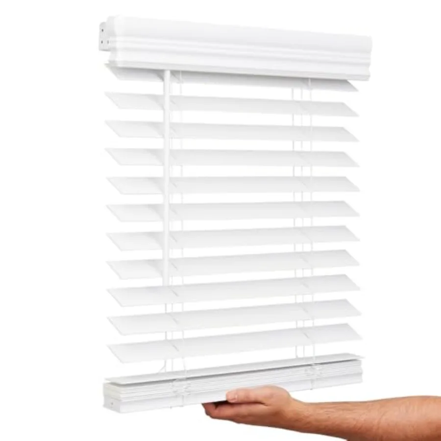 Cordless 2 Inch Faux Wood Blind 34" Wide x 60" Long Window Blinds Blinds and Shades Blinds for Indoor Windows Embossed
Cordless 2 Inch Faux Wood Blind 34" Wide x 60" Long Window Blinds Blinds and Shades Blinds for Indoor Windows Embossed