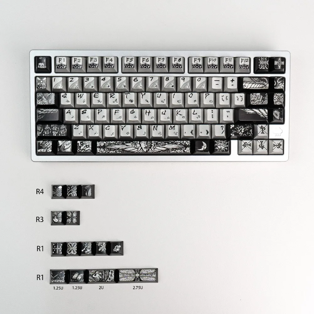 94/95 Keys Mechanical Keyboard Keycap Metallic Paint Matte PBT Hot Sublimation Cherry Height Custom Magnetic Axis Ev63
94/95 Keys Mechanical Keyboard Keycap Metallic Paint Matte PBT Hot Sublimation Cherry Height Custom Magnetic Axis Ev63