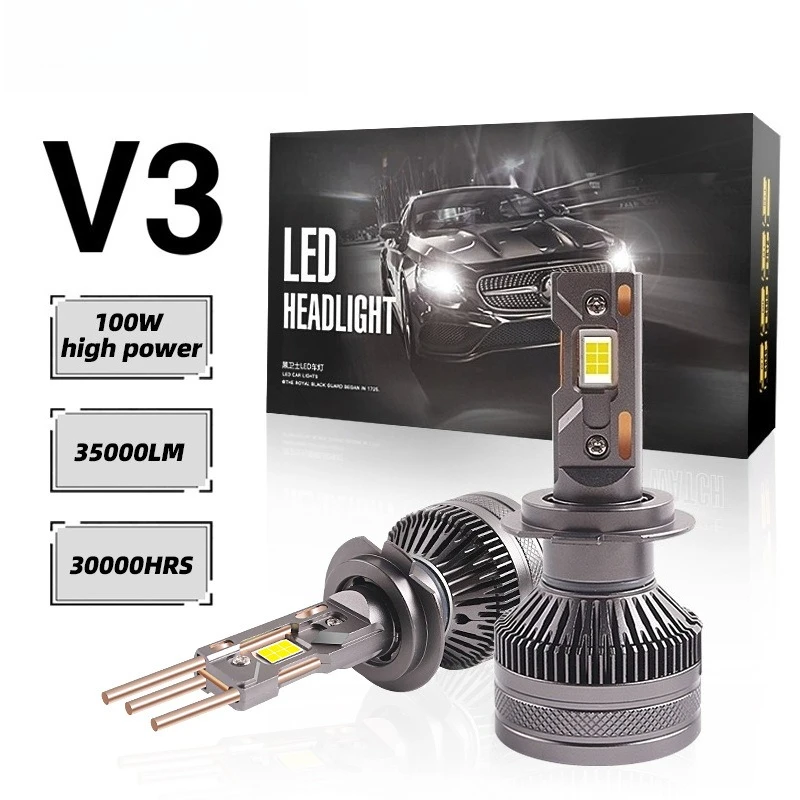 New V3 Triple Heat Pipe 105W 6000K High Bright Car LED Headlights Upgrade Kit H7 LED H4 LED Auto Front Lamp Accessories
New V3 Triple Heat Pipe 105W 6000K High Bright Car LED Headlights Upgrade Kit H7 LED H4 LED Auto Front Lamp Accessories