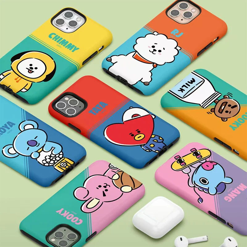 Line Friends BT21BTS Mobile Phone Case Full-inclusive Anti-fall Double-layer Thermal Transfer PC Phone Suitable for Apple Phones
Line Friends BT21BTS Mobile Phone Case Full-inclusive Anti-fall Double-layer Thermal Transfer PC Phone Suitable for Apple Phones