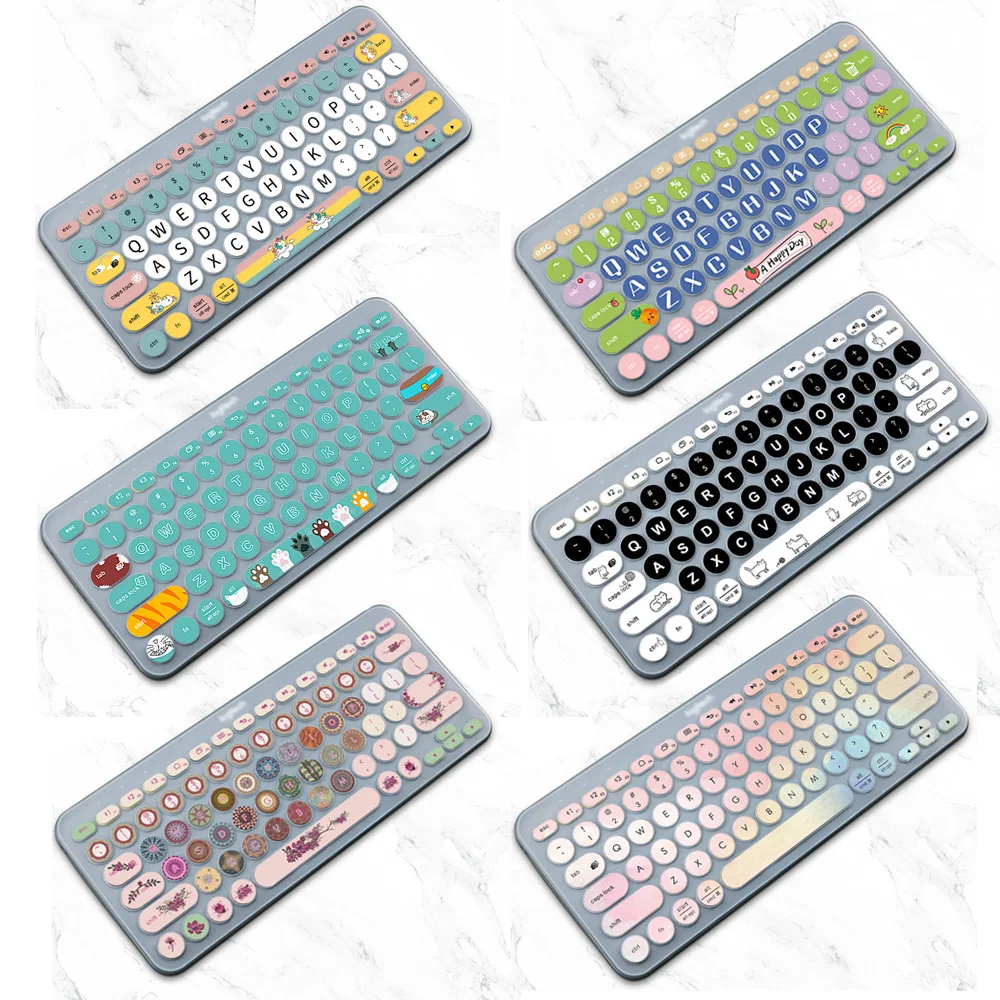 Besegad Fashion Colorful Laptop Silicone Keyboard Cover Skin Sticker Protector for Logitech K380 Bluetooth Keyboard
Besegad Fashion Colorful Laptop Silicone Keyboard Cover Skin Sticker Protector for Logitech K380 Bluetooth Keyboard