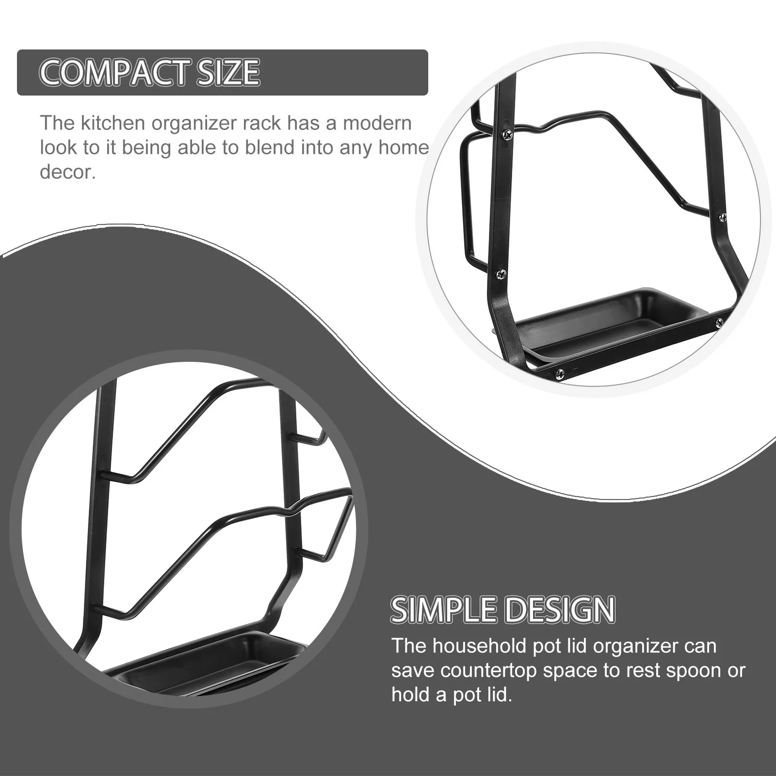 Dirt Resistant Kitchen ganizer Rack Space Aluminum Wear Resistant Holder Pot Lid Storage Wall Mounted Punch Free Strong Capacity
Dirt Resistant Kitchen ganizer Rack Space Aluminum Wear Resistant Holder Pot Lid Storage Wall Mounted Punch Free Strong Capacity