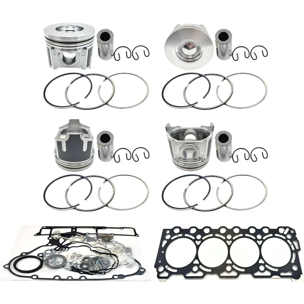 4PCS V3307 Piston+Piston Rings + V3307 Full Gasket Kit For Kubota V3307 V3307-DI
4PCS V3307 Piston+Piston Rings + V3307 Full Gasket Kit For Kubota V3307 V3307-DI