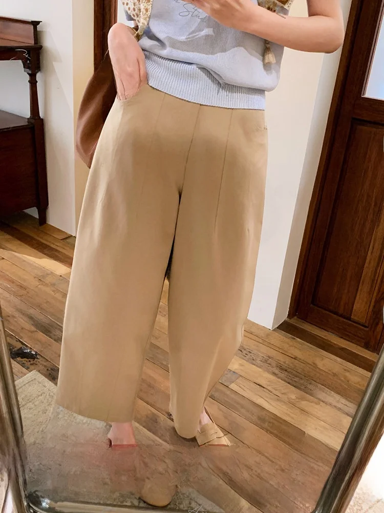 High Waist Wide Leg Pants Women's Straight Cut Loose Comfortable Summer Casual Commute Long Trousers Two Colors Slimming Effect
High Waist Wide Leg Pants Women's Straight Cut Loose Comfortable Summer Casual Commute Long Trousers Two Colors Slimming Effect