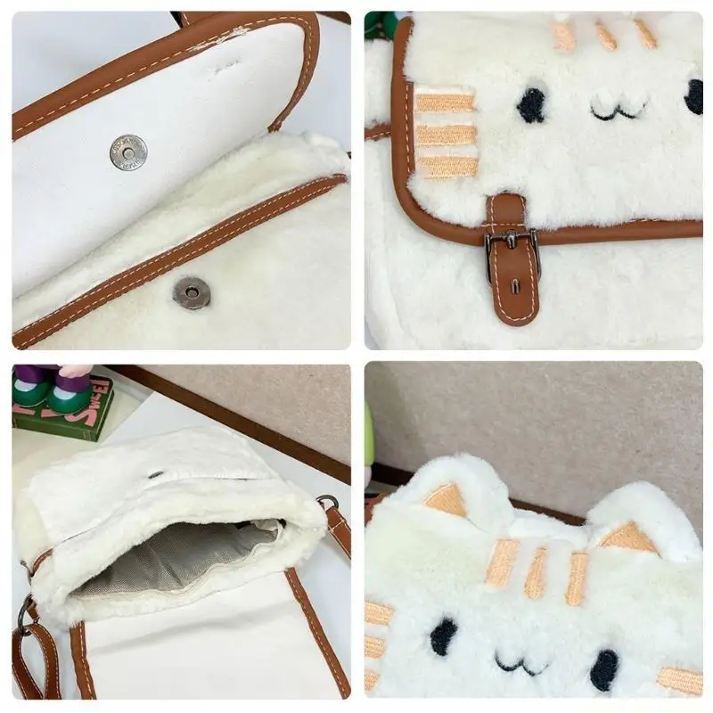X90D All-matching Shoulder Bag for Women Girls Lovely Cartoon Bag Trendy Bag Plush Cats Crossbody Bag
X90D All-matching Shoulder Bag for Women Girls Lovely Cartoon Bag Trendy Bag Plush Cats Crossbody Bag