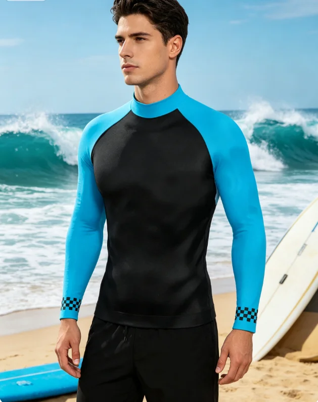 Surf Clothing Men Summer Tights Long Sleeve Swimsuit Rash Guard Surf T-Shirt Swimming Diving Tops Quick Dry
Surf Clothing Men Summer Tights Long Sleeve Swimsuit Rash Guard Surf T-Shirt Swimming Diving Tops Quick Dry