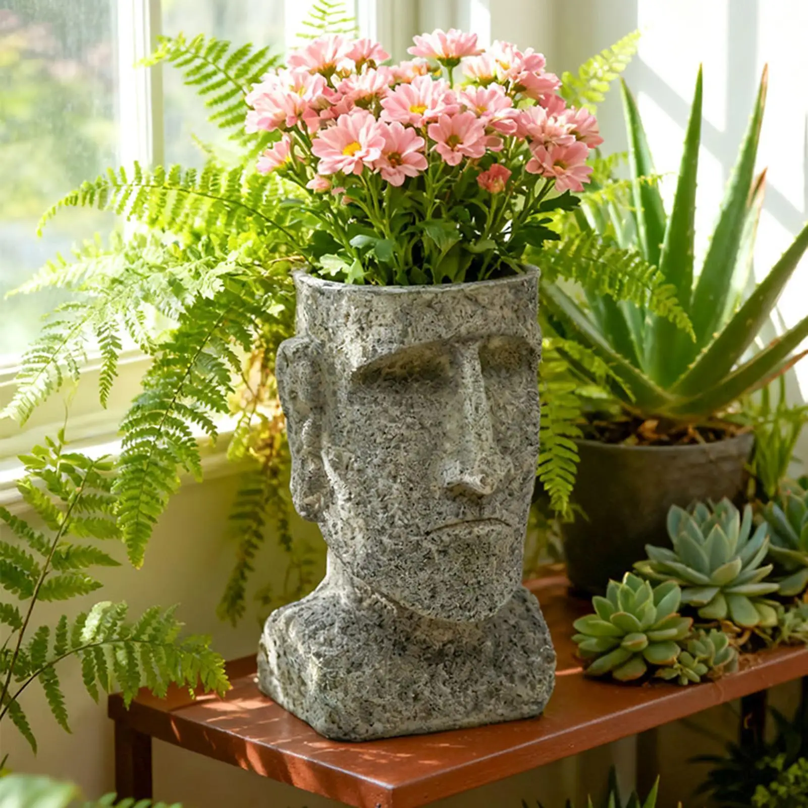 Face Planter 21.5cm Tall Human Face Flower Planter Resin Plant Pots Indoor for Home Office Desktop Outdoor Garden Patio Porch
Face Planter 21.5cm Tall Human Face Flower Planter Resin Plant Pots Indoor for Home Office Desktop Outdoor Garden Patio Porch