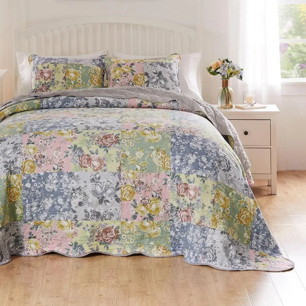 Greenland Home Emma Vintage Style Quilted Bedspread Set, 3-Piece Jumbo Queen, Gray
Greenland Home Emma Vintage Style Quilted Bedspread Set, 3-Piece Jumbo Queen, Gray