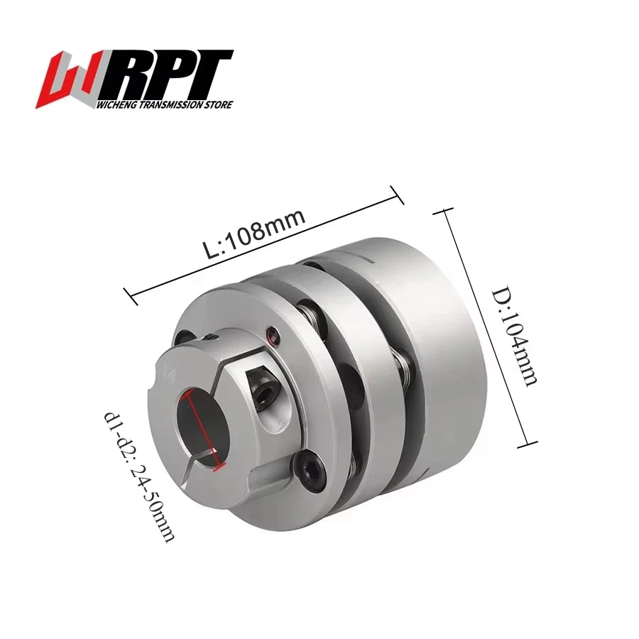 CLTP Coupling Step Flat Head Diaphragm Connection Servo Motor Coupling Sleeve Flange Coupling CSTP-104X108 CNC Driving Parts
CLTP Coupling Step Flat Head Diaphragm Connection Servo Motor Coupling Sleeve Flange Coupling CSTP-104X108 CNC Driving Parts