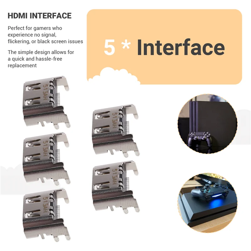 【GLAD】-Compatible For PS4 Console Interface Socket Replacement Kit- For Gaming System Maintenance Accessory Repair Port
【GLAD】-Compatible For PS4 Console Interface Socket Replacement Kit- For Gaming System Maintenance Accessory Repair Port
