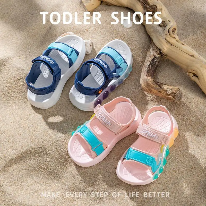 Детские сандалии, новинка 2023 года, летние нескользящие пляжные сандалии на мягкой подошве для больших детей, модные модные нескользящие сандалии Kawaii
Детские сандалии, новинка 2023 года, летние нескользящие пляжные сандалии на мягкой подошве для больших детей, модные модные нескользящие сандалии Kawaii