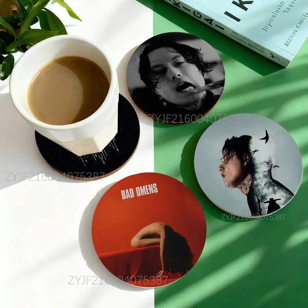 B-Bad Omens Noah Sebastian Round Wooden Heat Resistant Non-slip Drink Cafe Decoration 2D Flat Color Print Set
B-Bad Omens Noah Sebastian Round Wooden Heat Resistant Non-slip Drink Cafe Decoration 2D Flat Color Print Set