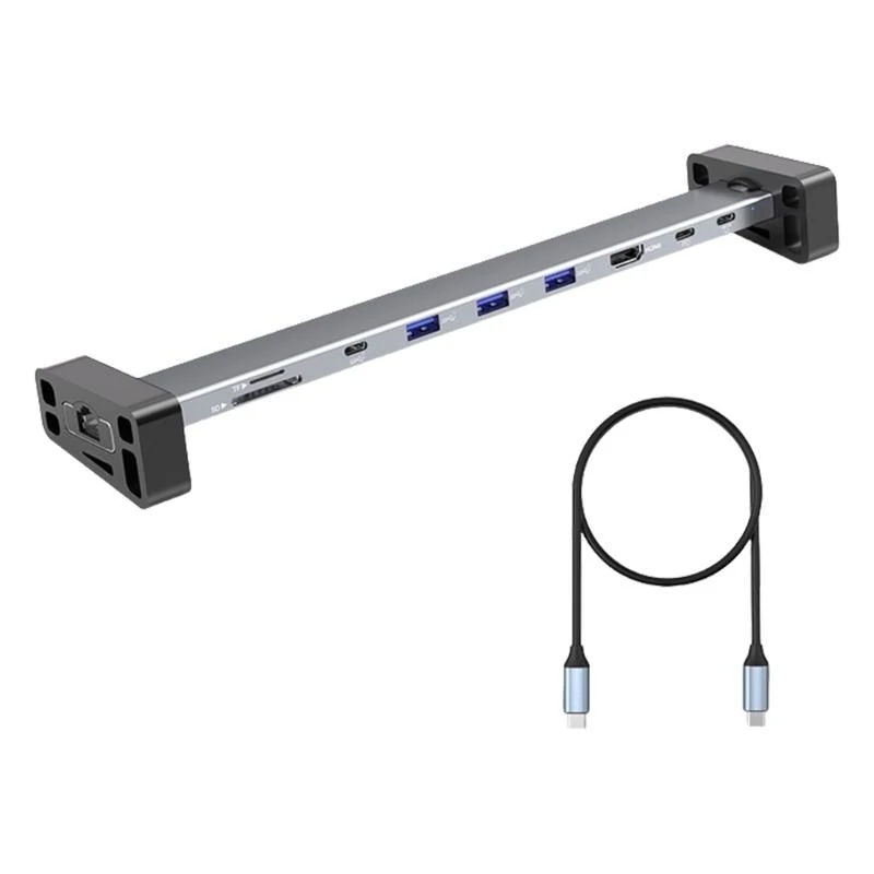 D7YC 9 in 1 USB C Hub 4K60Hz Video Transfer PD100W 1000M Rj45 Ethernet and 10Gbps Data Transfer Multiple Devices Compatible
D7YC 9 in 1 USB C Hub 4K60Hz Video Transfer PD100W 1000M Rj45 Ethernet and 10Gbps Data Transfer Multiple Devices Compatible