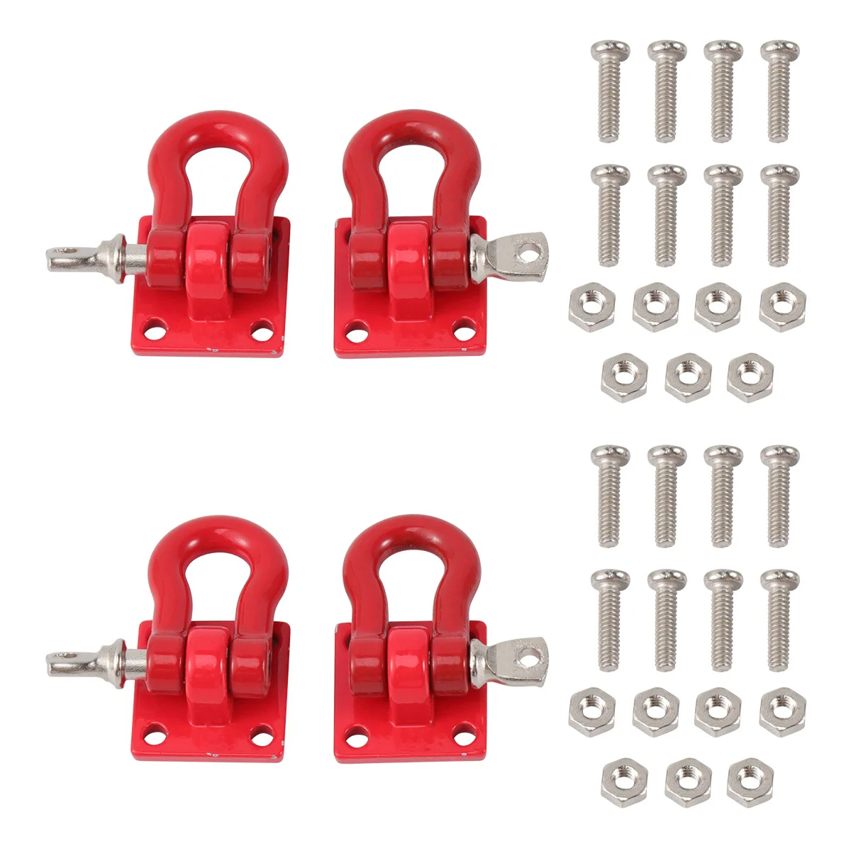 4 pcs Universal U Shape Ring Track Racing Style Tow Hook Decoration for Any Car SUV Truck (Red) tow bar
4 pcs Universal U Shape Ring Track Racing Style Tow Hook Decoration for Any Car SUV Truck (Red) tow bar