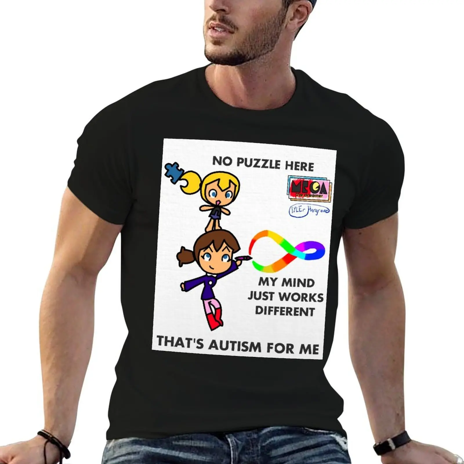 Autism: No Puzzle Here (Mega the Dreamer) T-Shirt t shirt men 100% cotton luxury brand cotton t shirt man T-Shirt
Autism: No Puzzle Here (Mega the Dreamer) T-Shirt t shirt men 100% cotton luxury brand cotton t shirt man T-Shirt