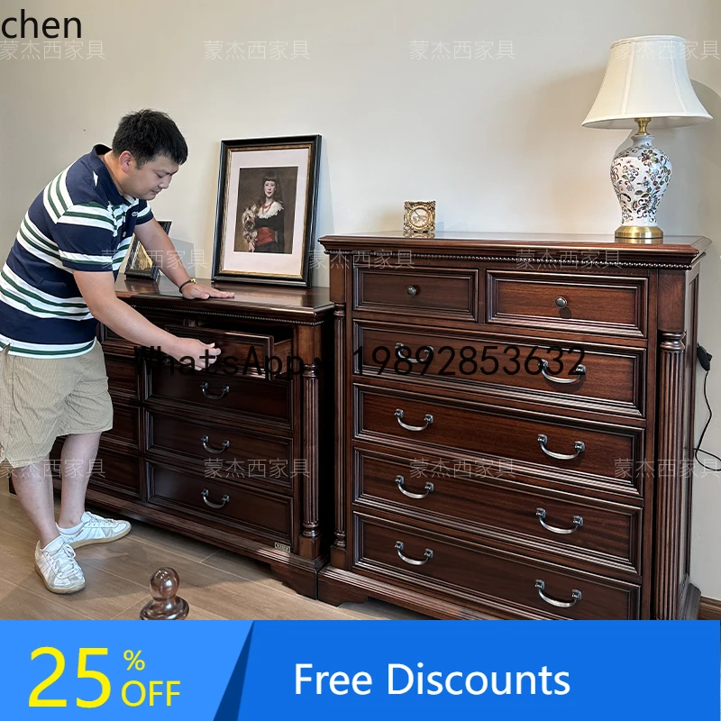 retro all solid wood walnut nine chest cabinet living room master bedroom bed head and tail locker
retro all solid wood walnut nine chest cabinet living room master bedroom bed head and tail locker