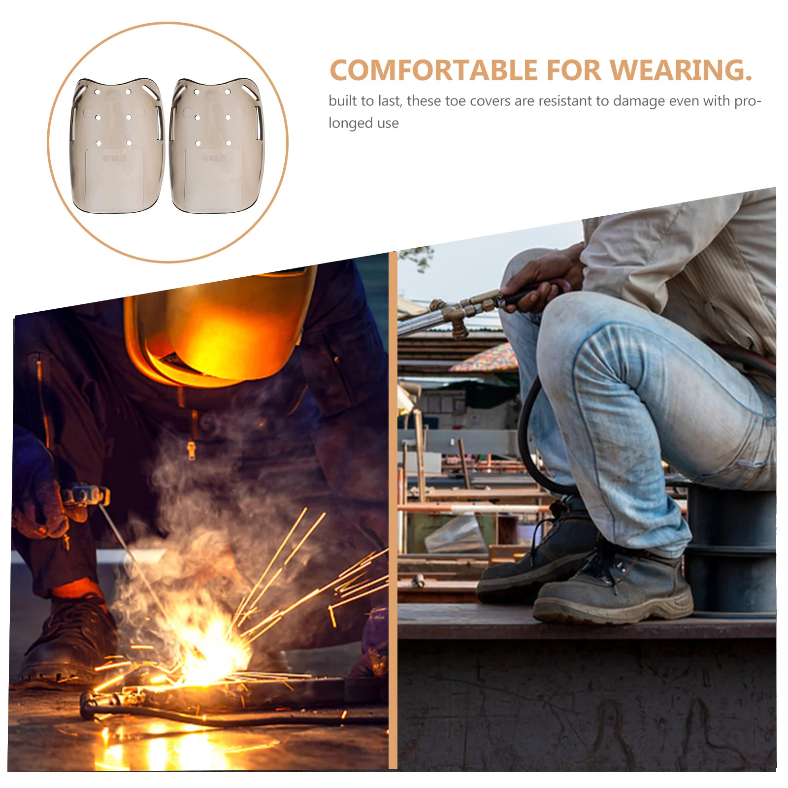 2pcs Transparent Safety Toe Covers Abs Metatarsal Guards For Work Boots Foot Protection Construction Warehouse Slip-On Shoe
2pcs Transparent Safety Toe Covers Abs Metatarsal Guards For Work Boots Foot Protection Construction Warehouse Slip-On Shoe