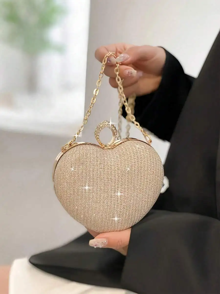 Heart Shape Rhinestone Evening Clutch Bag For Women Fashion Party Handbag
Heart Shape Rhinestone Evening Clutch Bag For Women Fashion Party Handbag