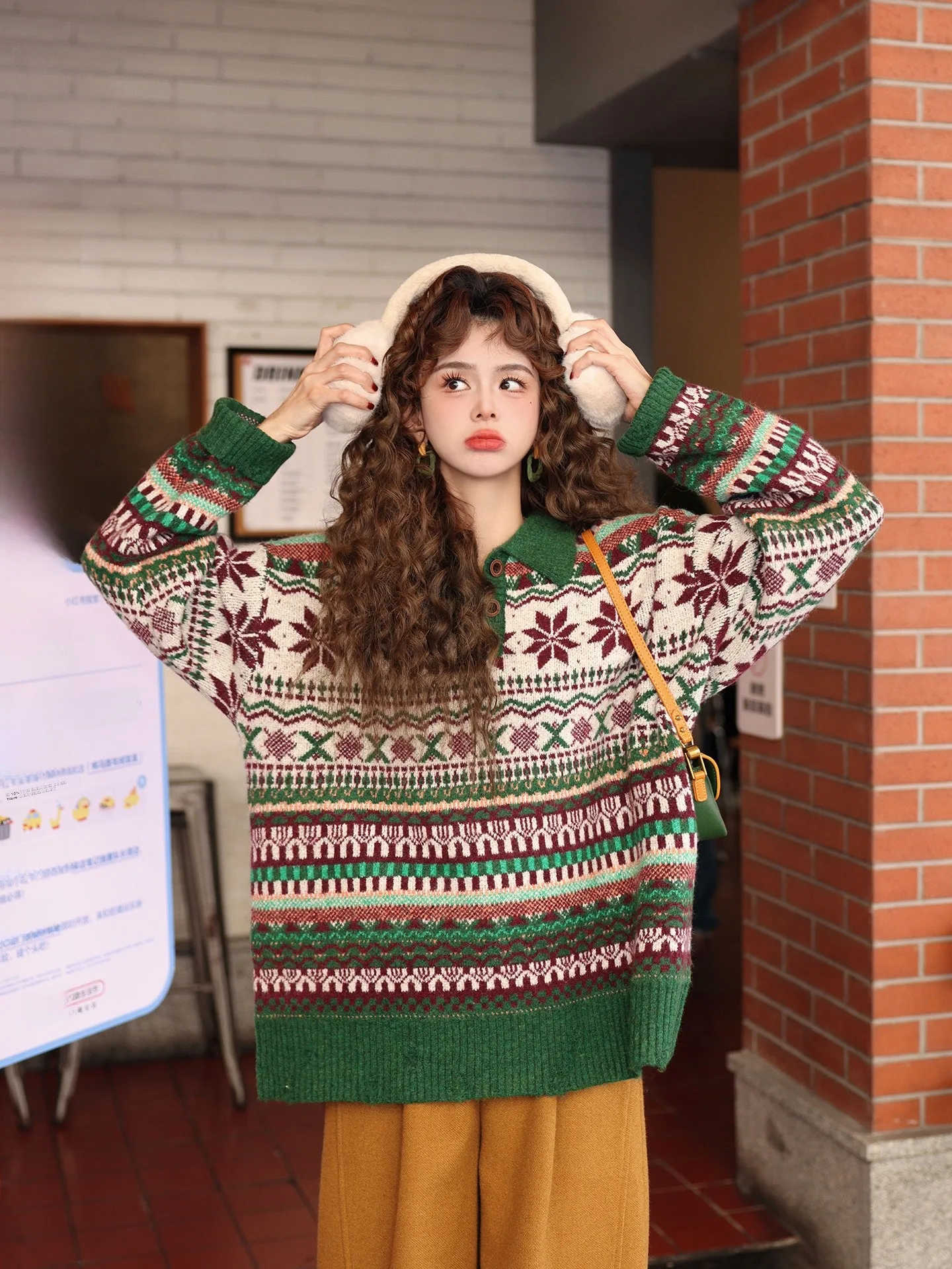 Loose Knitted Ne Sweater Women's Sle Chen Jiajie New Winter Casual Long Sve Thermal Striped Patterned Top
Loose Knitted Ne Sweater Women's Sle Chen Jiajie New Winter Casual Long Sve Thermal Striped Patterned Top