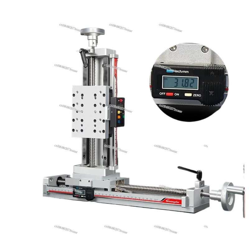 Manual Slide Linear Module T-type Screw Electronic Digital Display XYZ Fine-tuning Cross Precision Guide S100-X-L
Manual Slide Linear Module T-type Screw Electronic Digital Display XYZ Fine-tuning Cross Precision Guide S100-X-L
