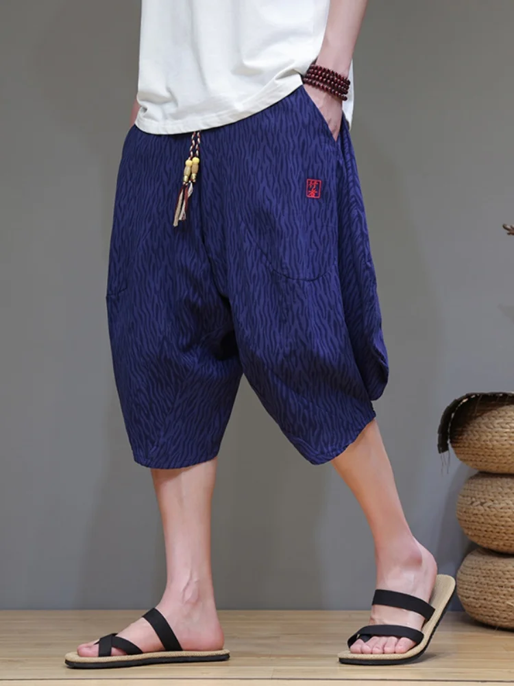 Новые китайские мужские летние тонкие брюки-фонарики свободного кроя, повседневные шорты-гаремы, укороченные, дышащие, комфортные
Новые китайские мужские летние тонкие брюки-фонарики свободного кроя, повседневные шорты-гаремы, укороченные, дышащие, комфортные