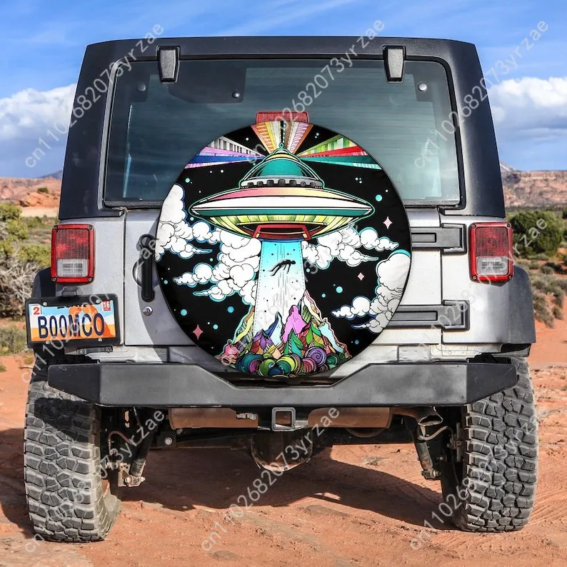 UFO Abduction Various Models Spare Car Tire Cover Sand Dust Prevention Protect Wind Rain Tire Cover Sturdy Durable Tire Covers
UFO Abduction Various Models Spare Car Tire Cover Sand Dust Prevention Protect Wind Rain Tire Cover Sturdy Durable Tire Covers