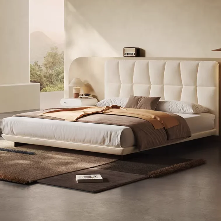 *Italian Minimalist Leather Bed New Italian Suspended Muscle Fabric Light Luxury Master Double
*Italian Minimalist Leather Bed New Italian Suspended Muscle Fabric Light Luxury Master Double