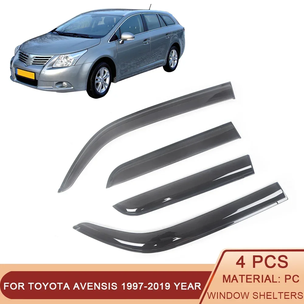 Ветровые дефлекторы для автомобильных боковых окон, для Toyota Avensis 1997-2019
Ветровые дефлекторы для автомобильных боковых окон, для Toyota Avensis 1997-2019