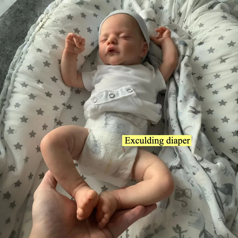 BZDOLL 45cm 17.72inch Asleep Reborn Doll, Vinyl Limbs & Cloth Body, Handmade Collectible, Birthday Gift for Kids 3+
BZDOLL 45cm 17.72inch Asleep Reborn Doll, Vinyl Limbs & Cloth Body, Handmade Collectible, Birthday Gift for Kids 3+