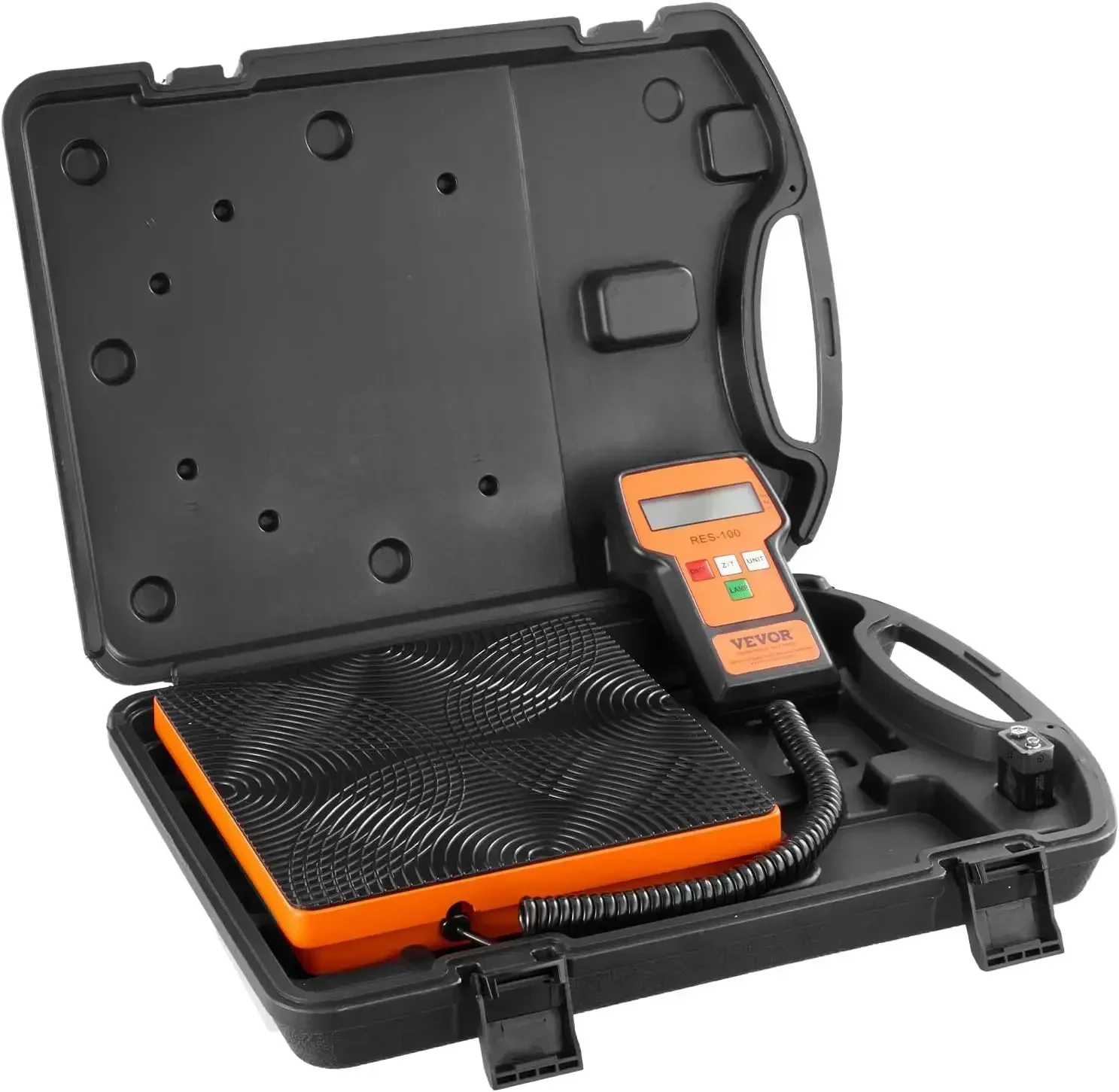 220 LBS High Precision Electronic Refrigerant Scale with Wired Remote Control, Portable Case and Battery
220 LBS High Precision Electronic Refrigerant Scale with Wired Remote Control, Portable Case and Battery