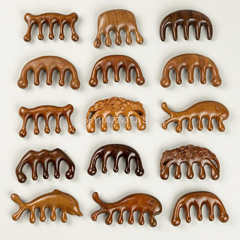 Meridian Massage Comb Five-Tooth Handleless Wooden Point Acupuncture Head Comb Wide-Tooth Sandalwood Comb Massage Tools
Meridian Massage Comb Five-Tooth Handleless Wooden Point Acupuncture Head Comb Wide-Tooth Sandalwood Comb Massage Tools