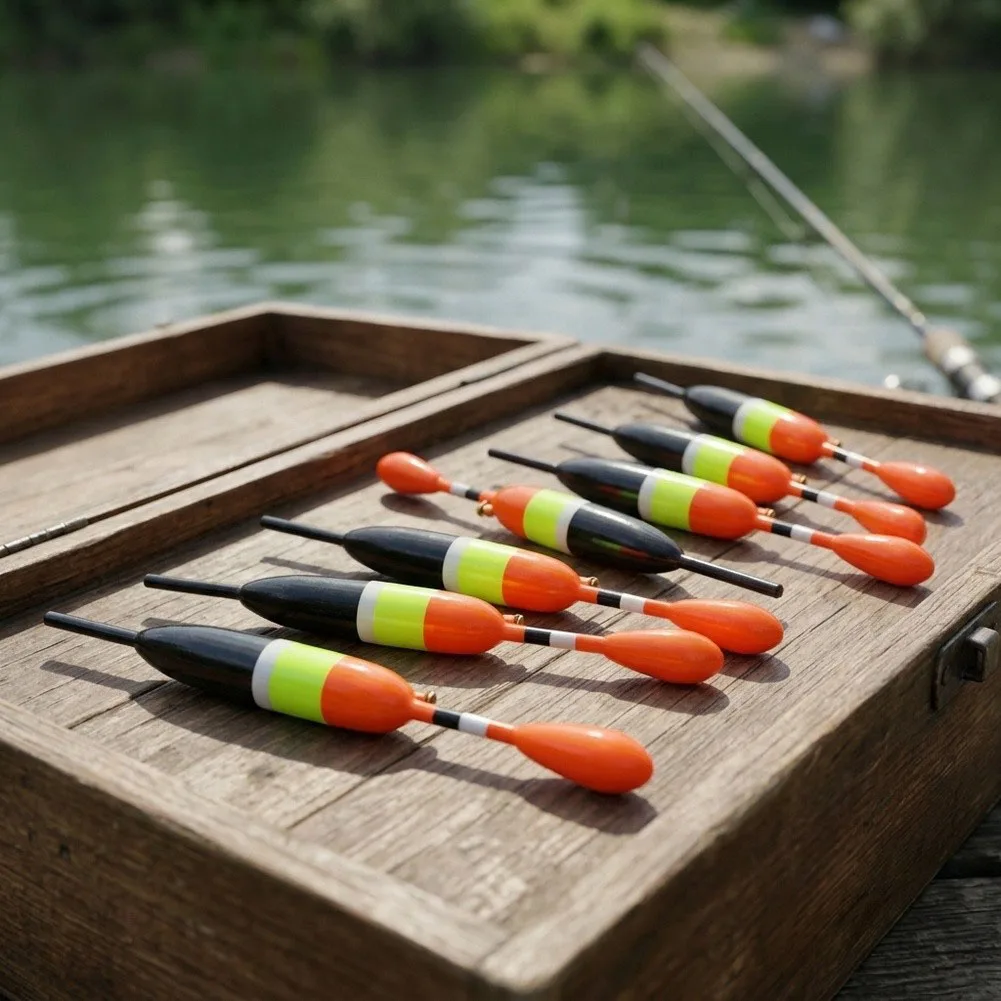 Fishing Floats Set of 10 Lightweight and Slim Design Slip Float for Long Distance Fishing Plastic Construction
Fishing Floats Set of 10 Lightweight and Slim Design Slip Float for Long Distance Fishing Plastic Construction