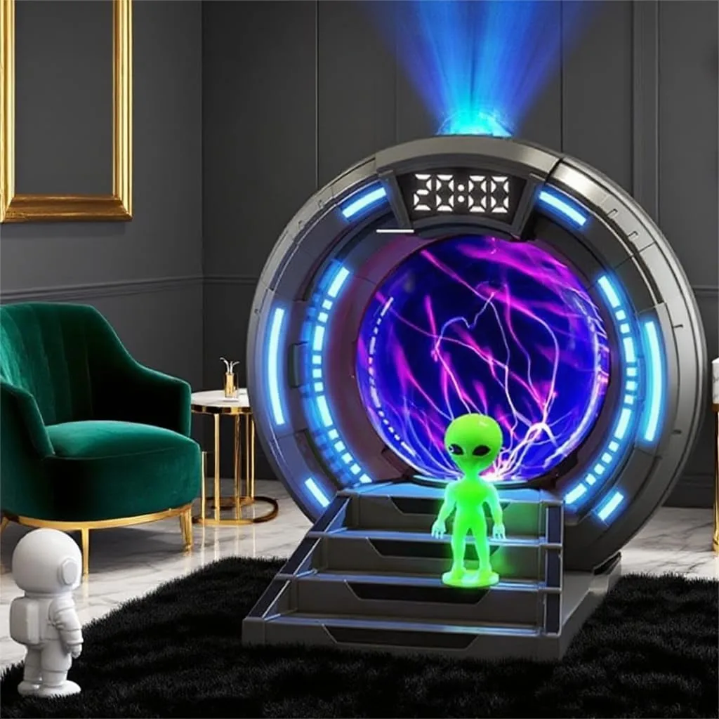 Stargate Galaxy Night Light Projector with White Noise & Bluetooth, Plasma Globe Lamp, Alarm Clock, Kids Room Decor for
Stargate Galaxy Night Light Projector with White Noise & Bluetooth, Plasma Globe Lamp, Alarm Clock, Kids Room Decor for