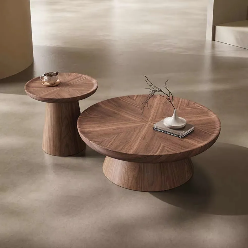Round Solid Wood Coffee Table Combination Creative Medieval Style Small Apartment Tea Table
Round Solid Wood Coffee Table Combination Creative Medieval Style Small Apartment Tea Table