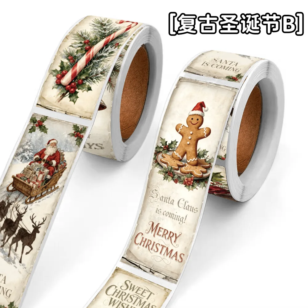120pcs/Roll Cute Retro Christmas Roll Sticker DIY Decorative Gift Box Mobile Phone Case Notebook Skateboard Water Cup Waterproof
120pcs/Roll Cute Retro Christmas Roll Sticker DIY Decorative Gift Box Mobile Phone Case Notebook Skateboard Water Cup Waterproof