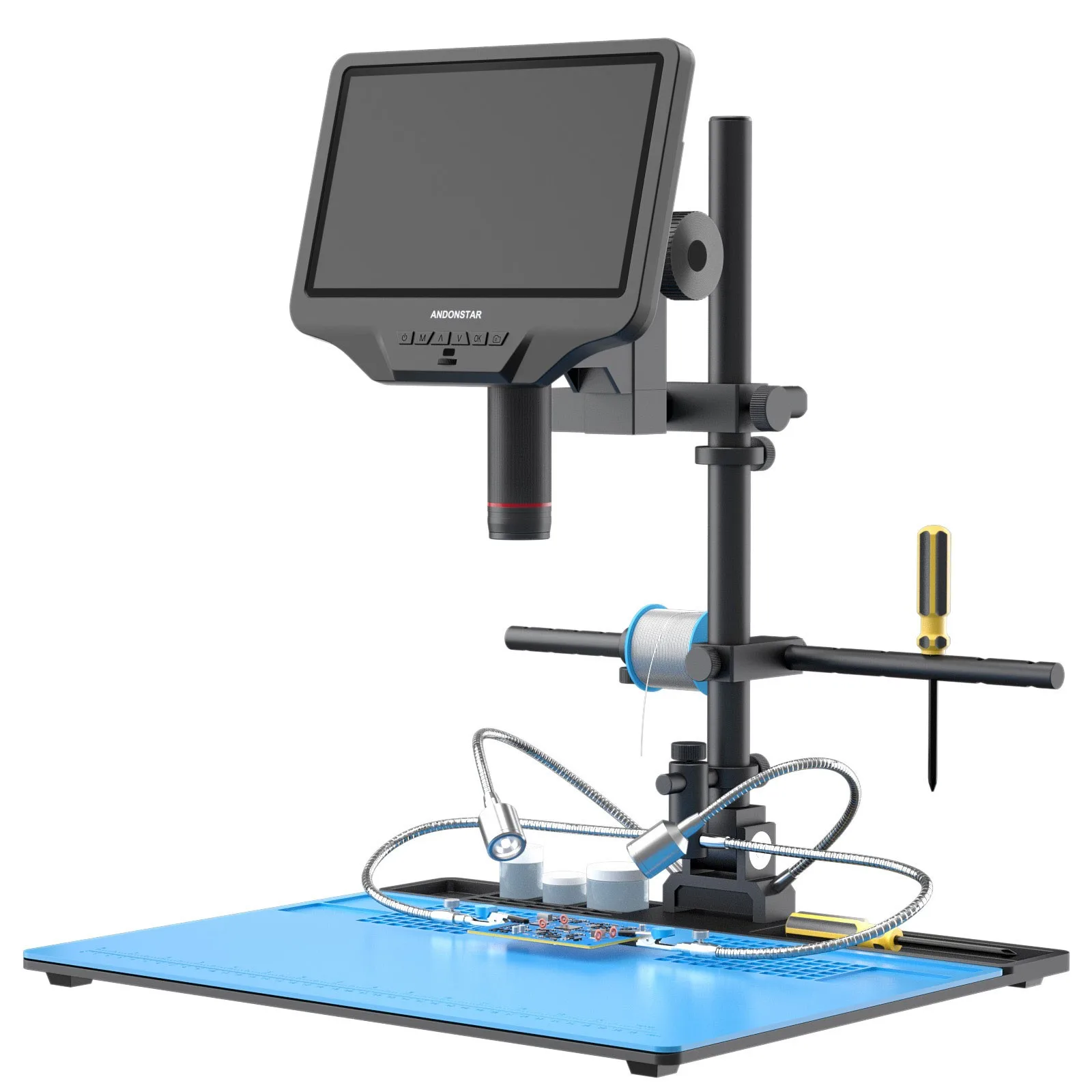 Andonstar AD409-MAX WiFi Microscope High Quality Digital Microscope with LCD Screen for PCB Repair and Maintenance
Andonstar AD409-MAX WiFi Microscope High Quality Digital Microscope with LCD Screen for PCB Repair and Maintenance