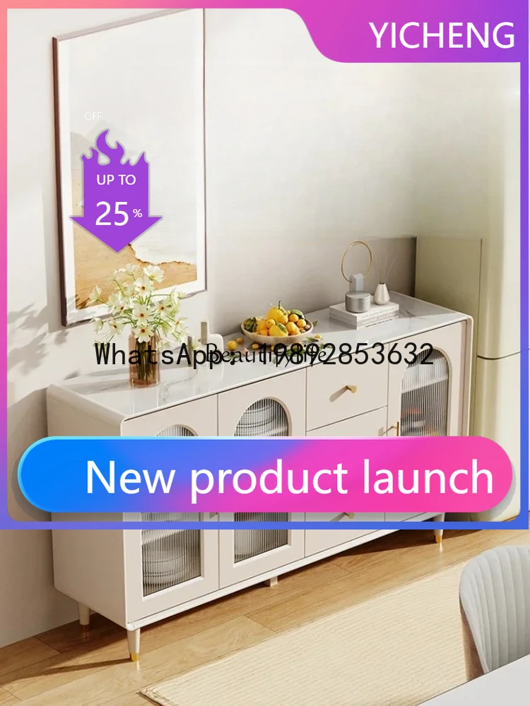 QQ GG8Cream wind light luxury dining side cabinet rock slab modern simple storage side cabinet against the wall
QQ GG8Cream wind light luxury dining side cabinet rock slab modern simple storage side cabinet against the wall