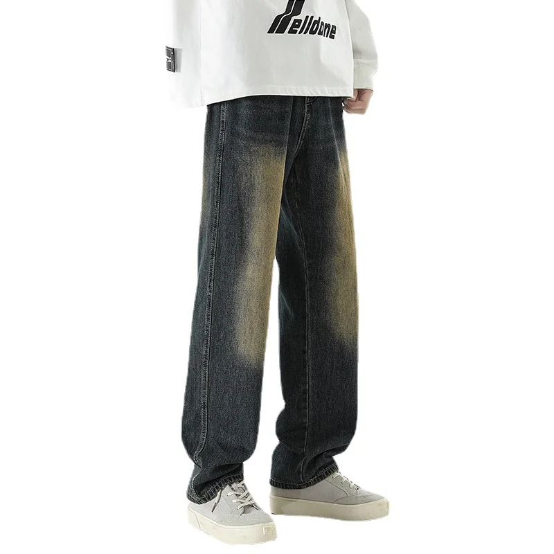 Washed vintage straight leg jeans men's American loose high street versatile trendy wide leg pants men clothing baggy jeans
Washed vintage straight leg jeans men's American loose high street versatile trendy wide leg pants men clothing baggy jeans