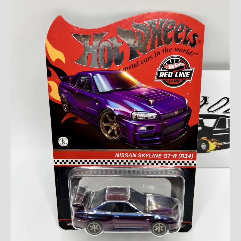 Hot Wheels Red Line 1/64 Модель автомобиля RLC NISSAN SKYLINE GT-R R34 AMG G63 Литая под давлением Коллекционная модель Украшение комнаты Игрушка для мальчика Подарки для детей 
Hot Wheels Red Line 1/64 Модель автомобиля RLC NISSAN SKYLINE GT-R R34 AMG G63 Литая под давлением Коллекционная модель Украшение комнаты Игрушка для мальчика Подарки для детей