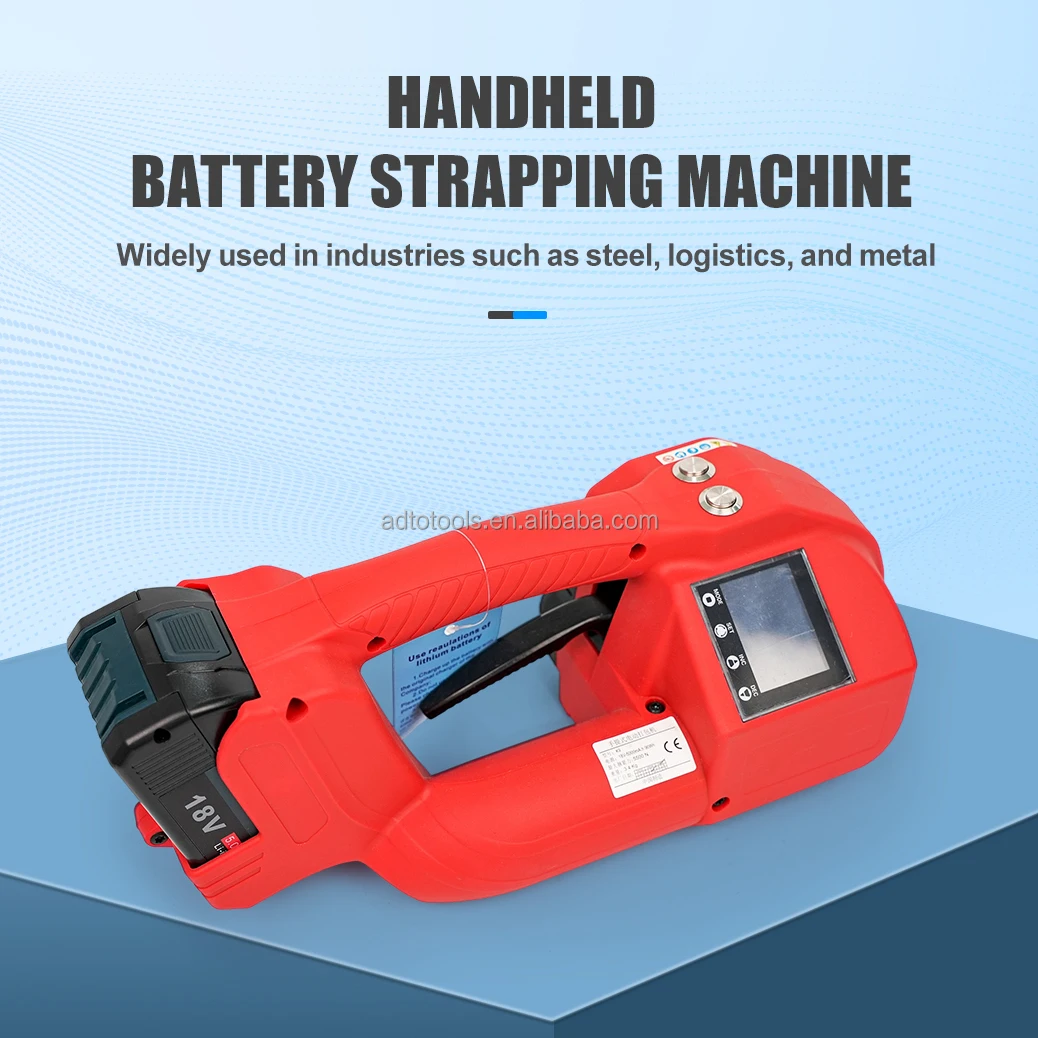 Heavy Duty 5500N High Tension Cordless Strapping Machine 18V 5.0Ah Battery Electric Strapping Tool for 16-19mm PET PP Strap
Heavy Duty 5500N High Tension Cordless Strapping Machine 18V 5.0Ah Battery Electric Strapping Tool for 16-19mm PET PP Strap