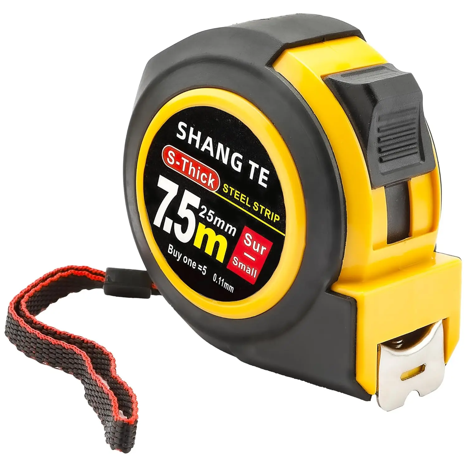 25ft Steel Tape Measure, Self-Locking, Easy-Read Imperial/Metric, Retractable
25ft Steel Tape Measure, Self-Locking, Easy-Read Imperial/Metric, Retractable
