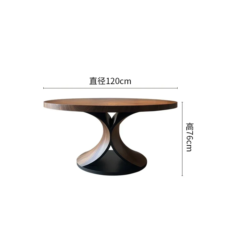 Log dining table medieval household personalized creative solid wood large round table walnut light luxury high-end dining table
Log dining table medieval household personalized creative solid wood large round table walnut light luxury high-end dining table