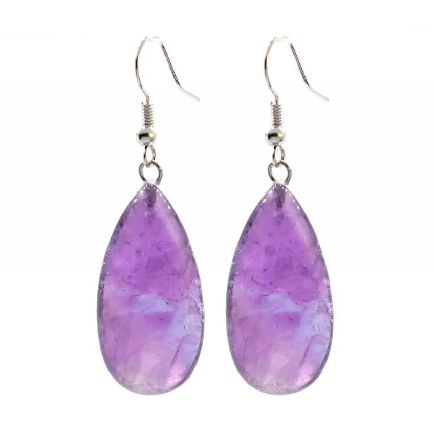 KFT Healing Crystal Earring Natural Rose Pink Quartz Amethysts Lapis Lazuli Water Drop Dangle Hook Women Girls Stone Earrings
KFT Healing Crystal Earring Natural Rose Pink Quartz Amethysts Lapis Lazuli Water Drop Dangle Hook Women Girls Stone Earrings