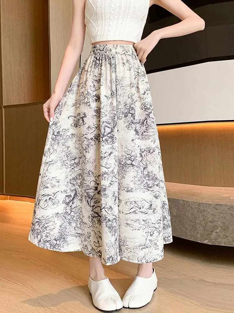 plus Size Watercolor Floral Halter Neck Dress Women's Summer Loose Fit High Waist A-Line Skirt Korean Style Commute
plus Size Watercolor Floral Halter Neck Dress Women's Summer Loose Fit High Waist A-Line Skirt Korean Style Commute