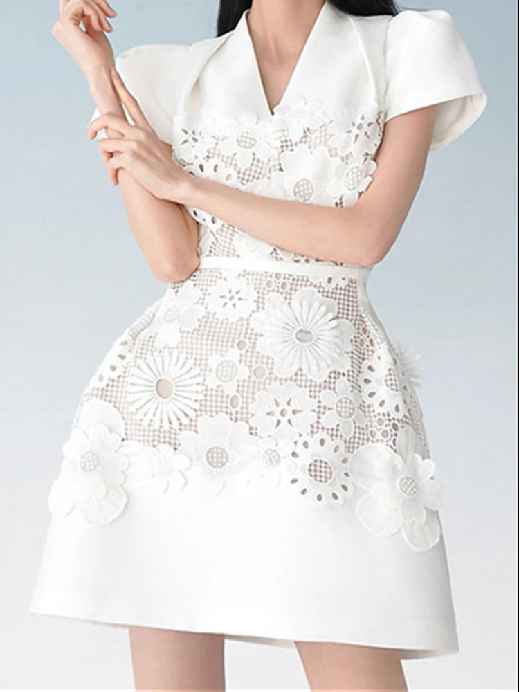 A-Line Dresses for Women Clothes Mesh Solid 2022 Embroidery Party Short Sleeve Elegant Summer Lace Boho Sexy Woman Dress Female
A-Line Dresses for Women Clothes Mesh Solid 2022 Embroidery Party Short Sleeve Elegant Summer Lace Boho Sexy Woman Dress Female