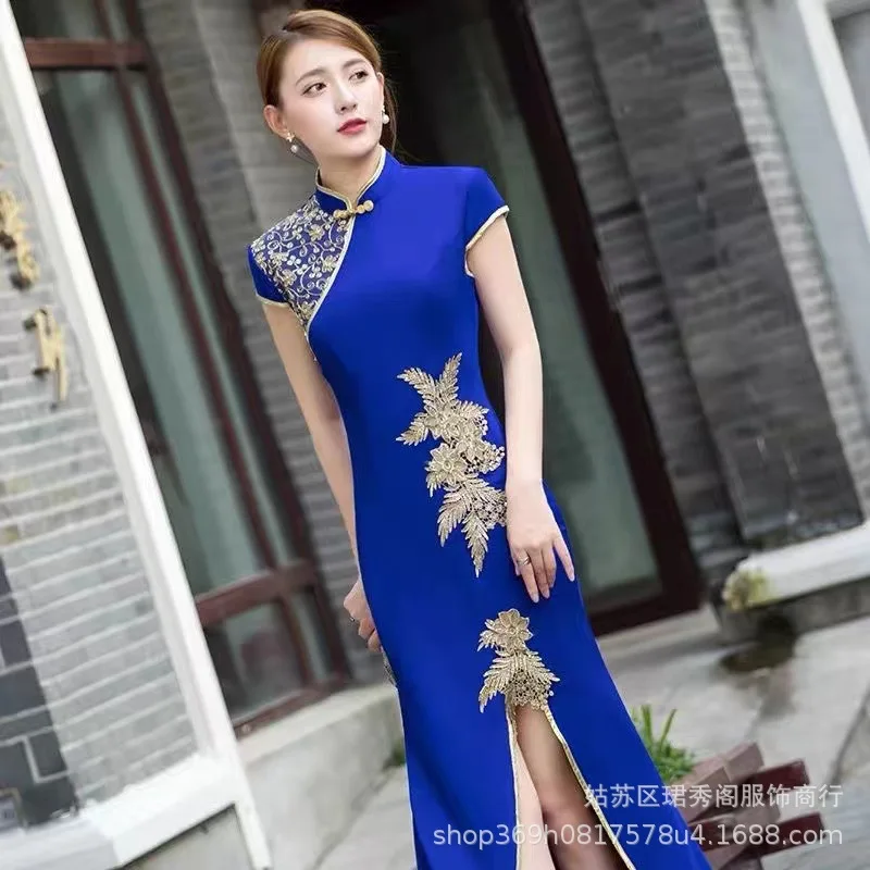2023 вышитый воротник-стойка Cheongsam, летнее новое длинное свадебное платье для невесты, банкетное тостовое платье, улучшенное платье Cheongsam, оптовая продажа
2023 вышитый воротник-стойка Cheongsam, летнее новое длинное свадебное платье для невесты, банкетное тостовое платье, улучшенное платье Cheongsam, оптовая продажа