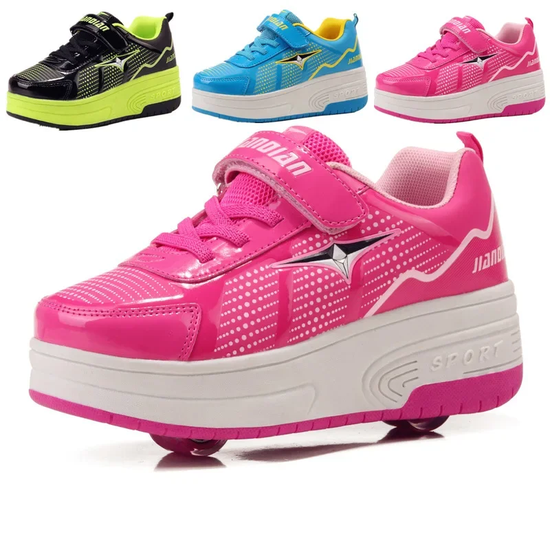 Kids Children Two Wheels Boots Sneakers for Boys Girls Fashion Heels Roller Skates Sport Shoes Platform Outdoor Casual Slippers
Kids Children Two Wheels Boots Sneakers for Boys Girls Fashion Heels Roller Skates Sport Shoes Platform Outdoor Casual Slippers