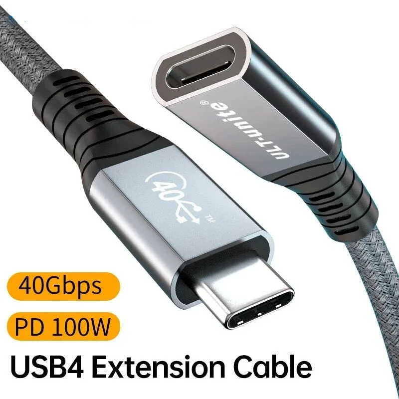0.3m 0.5m Thunderbolt4 USB C Extension Cable USB4 Extender 40Gbps Data Cable 8K@60Hz PD 5A/100W Type-C Data Wire for MacBook Pro
0.3m 0.5m Thunderbolt4 USB C Extension Cable USB4 Extender 40Gbps Data Cable 8K@60Hz PD 5A/100W Type-C Data Wire for MacBook Pro