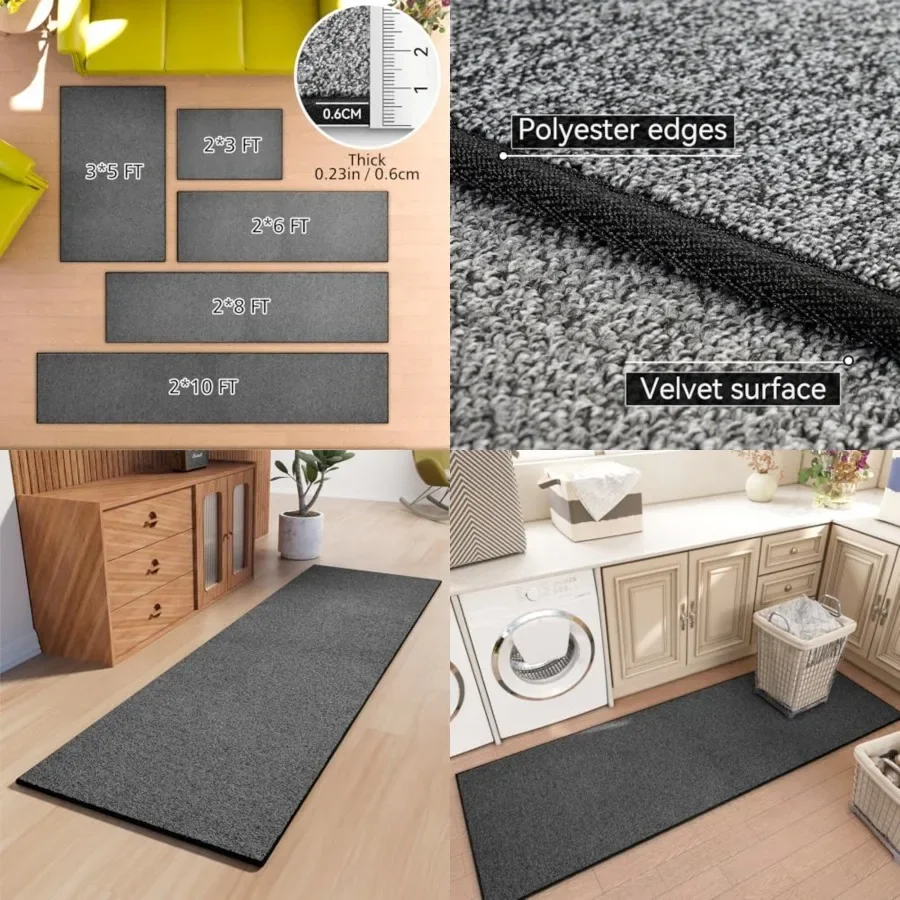 Runner Rug with Non Slip Rubber Backing, Washable Soft Floor Carpet for Kitchen, Hallway, Entryway Indoor, Bedroom, Laundry, Lo
Runner Rug with Non Slip Rubber Backing, Washable Soft Floor Carpet for Kitchen, Hallway, Entryway Indoor, Bedroom, Laundry, Lo